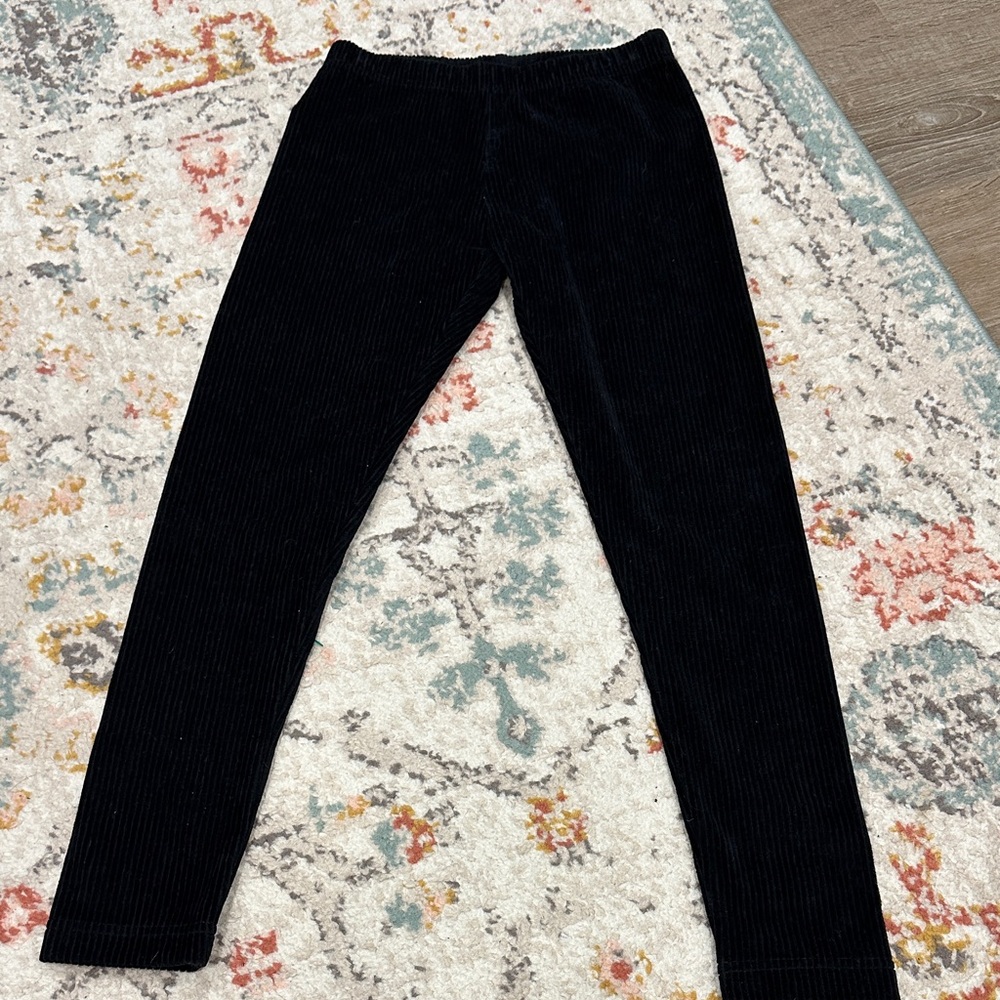 Hanna Andersson Black Corduroy Leggings